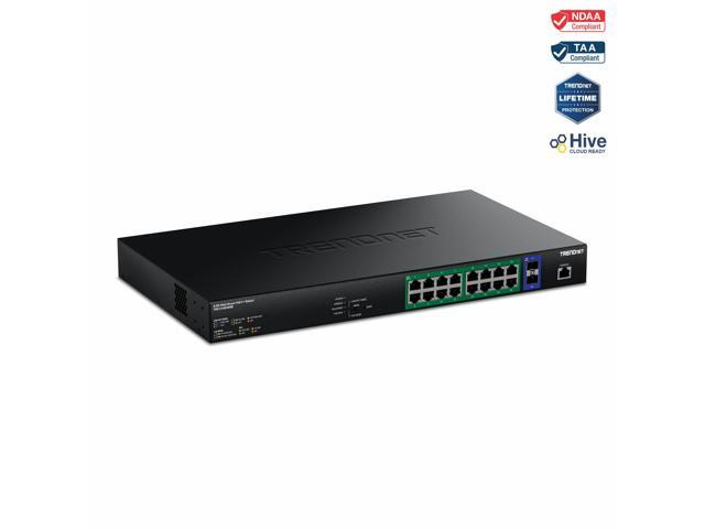 TRENDnet TPE-3182WSB, 18-Port 2.5G PoE++ Web Smart Switch with 10G SFP+ Slots