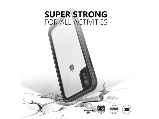 aquaLife iPhone Xs MAX Waterproof, Shock & Drop Proof, Dirt Proof, Heavy Duty Case (IP68 Rated, MIL-STD-810G Certified) Features: Built-in Screen...