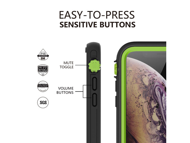 aquaLife Waterproof, Shock & Drop Proof, Dirt Proof, Heavy Duty Underwater Diving Case for iPhone X iPhone Xs (IP68 Rated, MIL-STD-810G Certified)...