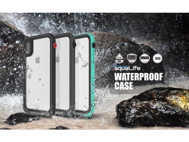 aquaLife Waterproof, Shock & Drop Proof, Dirt Proof, Heavy Duty Underwater Diving Case for iPhone X iPhone Xs (IP68 Rated, MIL-STD-810G Certified)...