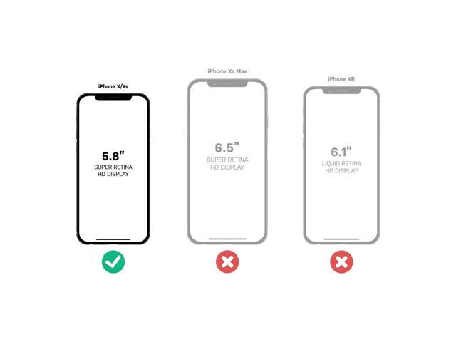 iPhone X/XS Holster Case, Slim Protective Belt Clip Slider Case (Shell/Holster Combo) with Built-in Kickstand