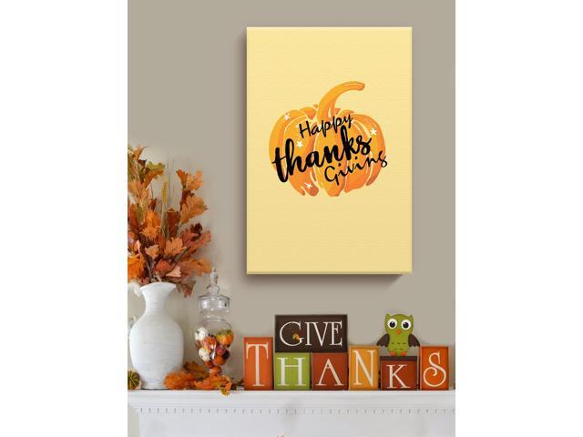 Awkward Styles Thanksgiving Canvas Wall Art Pumpkin Home Decor Prints
