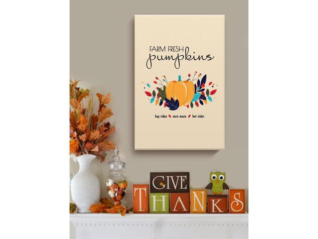 Awkward Styles Thanksgiving Canvas Wall Art Give Thanks Animal Home Decor Prints
