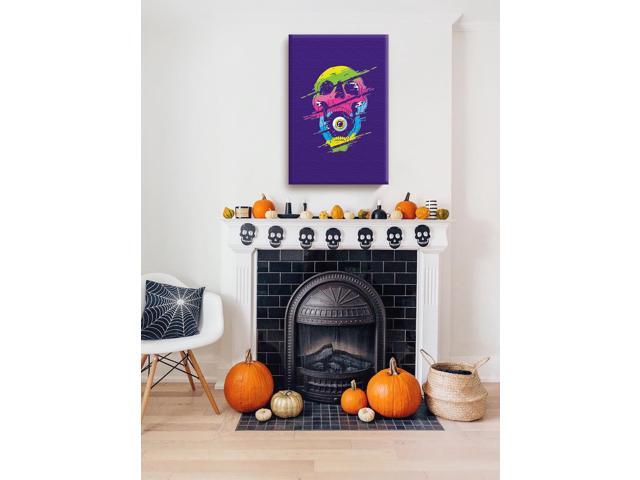 Awkward Styles Skull Canvas Wall Art Psychedelic Eye Home Decor Prints