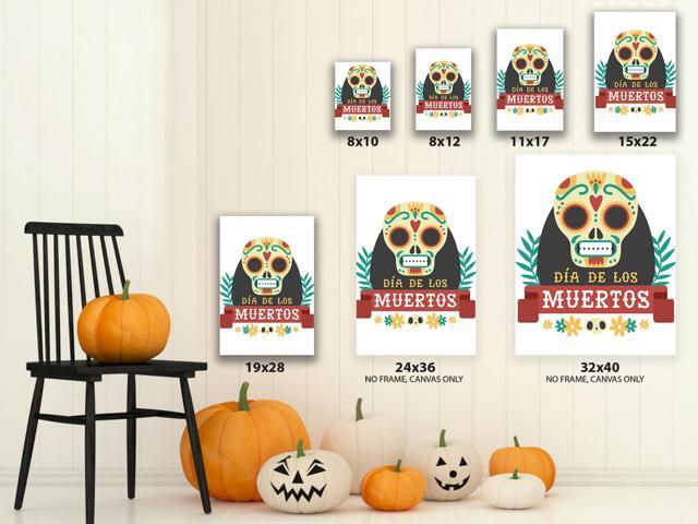 Awkward Styles Skull Canvas Wall Art Día de Los Muertos Home Decor Prints
