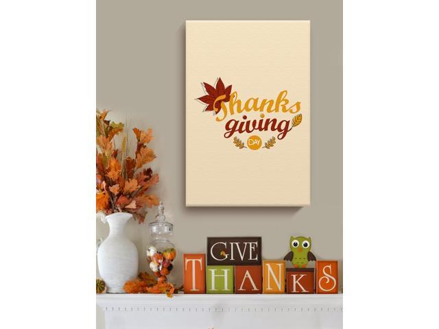 Awkward Styles Thanksgiving Canvas Wall Art Maple Leaf Home Decor Prints