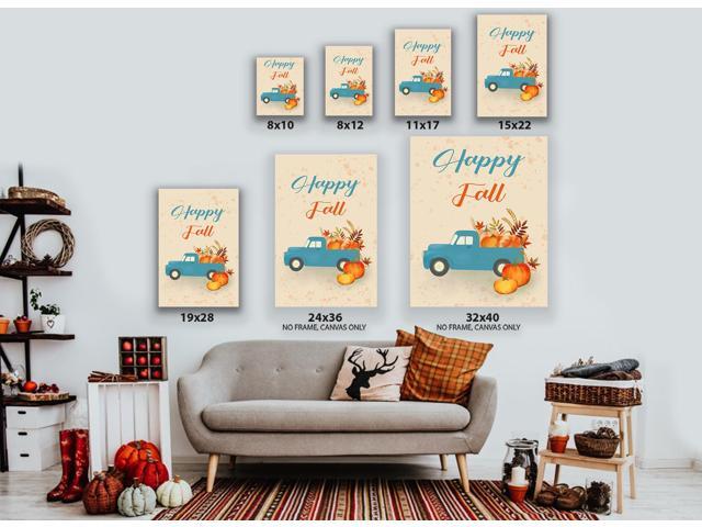 Awkward Styles Thanksgiving Canvas Wall Art Happy Fall Home Decor Prints