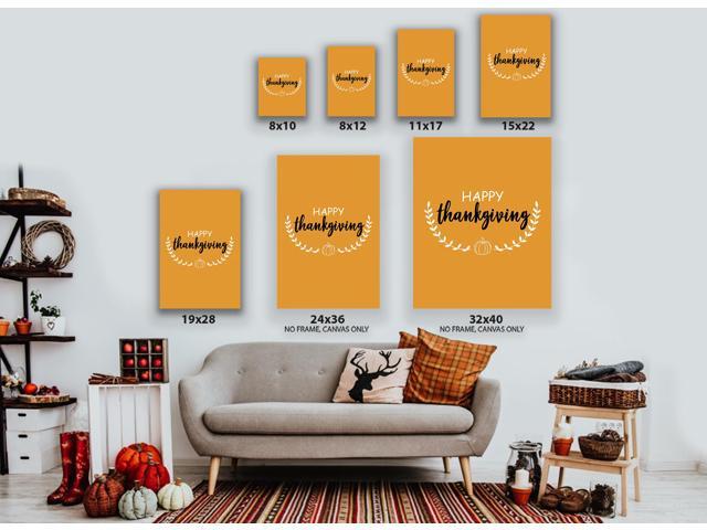 Awkward Styles Thanksgiving Canvas Wall Art Happy Holidays Home Decor Prints