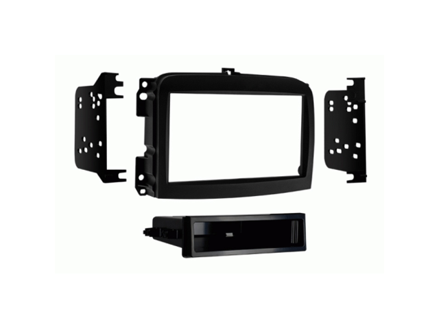 Metra - Dash Kit for Select 2014-2021 Fiat 500L DIN DDIN - Black - image 3