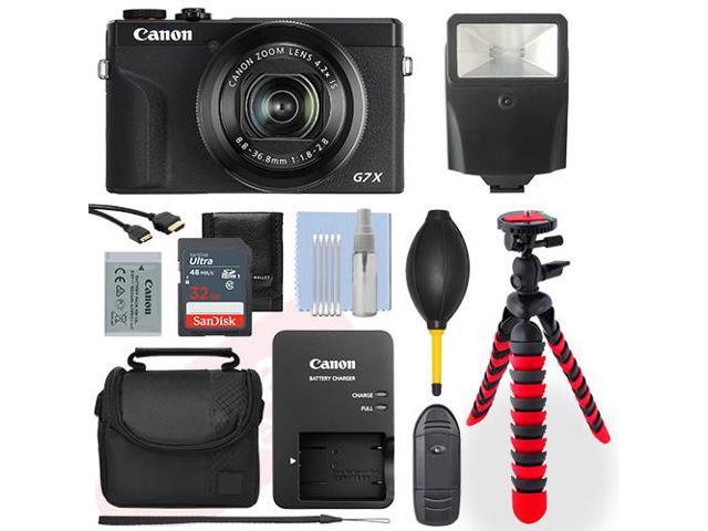 Canon PowerShot G7X Mark III Digital Camera Black+ 32GB Deluxe Accessory Package