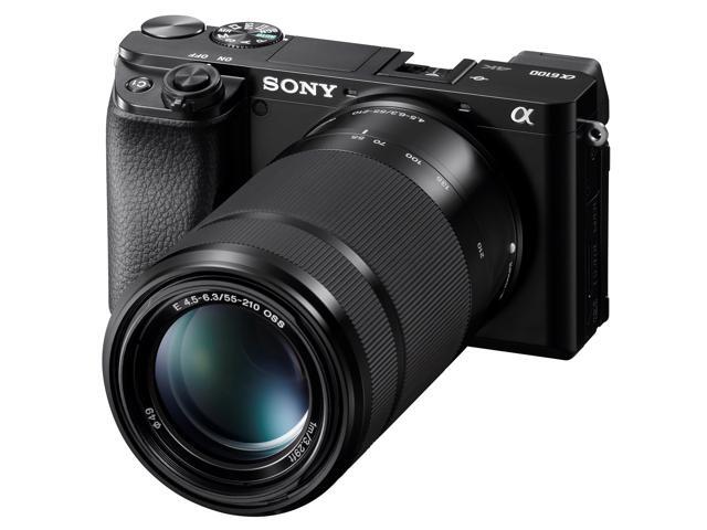 Sony - Alpha 6100 Mirrorless Camera 2-Lens Kit with E PZ 16-50mm and E 55-210mm Lenses - Black - image 8
