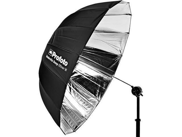 Profoto Deep and Parabolic 41' Umbrella, Medium, Silver