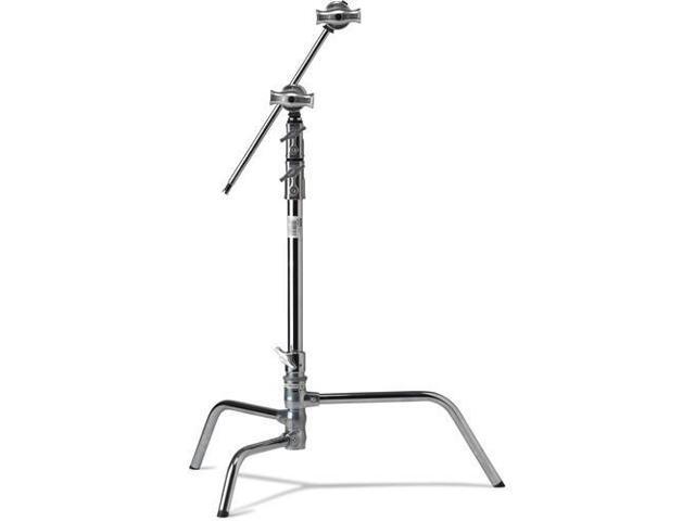 Kupo 20' Master C-Stand with Turtle Base Kit, Includes 2.5' Grip Head and 20' Grip Arm with Hex Stud, 22lbs Capacity, Silver
