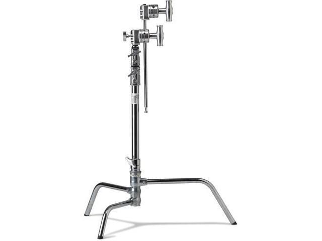 Kupo 20' Master C-Stand with Turtle Base Kit, Includes 2.5' Grip Head and 20' Grip Arm with Hex Stud, 22lbs Capacity, Silver