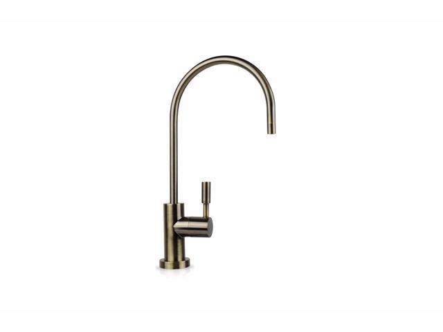 Hydronix LF-EC25-AB Modern Ceramic RO Reverse Osmosis or Filtered Water Faucet, Antique Brass
