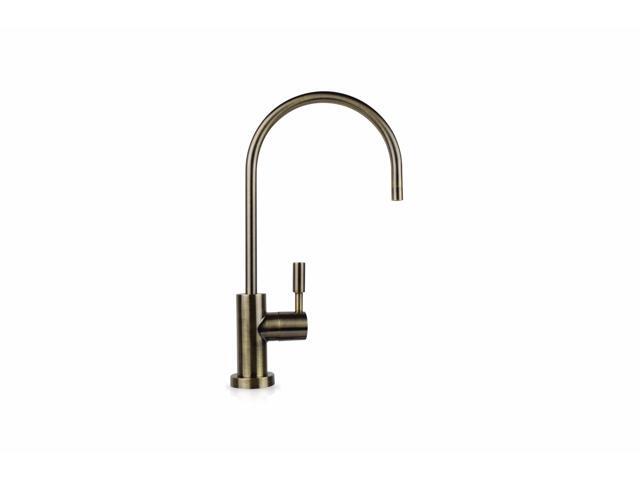 Hydronix LF-EC25-AB Modern Ceramic RO Reverse Osmosis or Filtered Water Faucet, Antique Brass