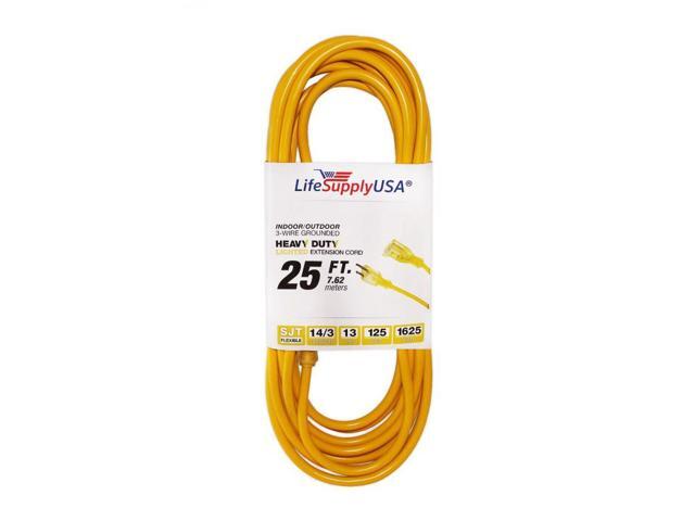 14/3 25 ft. SJTW Lighted End Heavy Duty Extension Cord (25 feet)