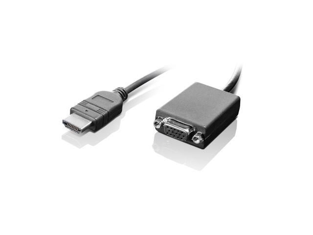 Lenovo - Adapter - HDMI (M) to HD-15 (VGA) (F) - 7.9 in - 1920 x 1080 at 60 Hz support - for IdeaPad 3 14, 3 15IGL05, 3 15IML05, 3 CB 14, IdeaPad...