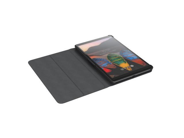 lenovo tab m8 folio case, polycarbonate and microfiber material, polyurethane protective film, zg38c02862, black