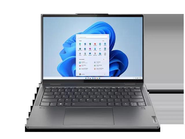 Lenovo - Yoga 7i 14' 2.2k Touch 2-in-1 Laptop - Core i5-1235U - 8GB Memory - 512GB SSD - Storm Grey Notebook Tablet 82QE000LUS