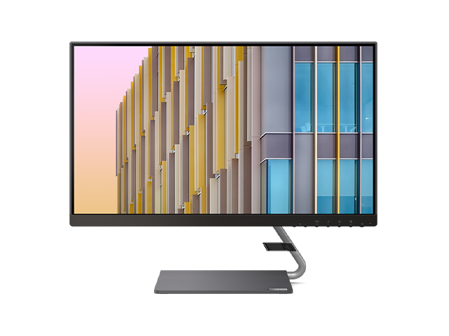 Lenovo Q24h-10 23.8' QHD (2560 x 1440) USB-C LCD Monitor, LED Backlit, AMD FreeSync, 75Hz, 4ms, 99% sRGB, Speakers, Low Blue Light