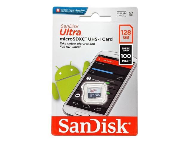 SanDisk SDSQUNR-128G-GN6MN DCM 128GB 8pin microSDXC r100MB/s C10 UHS-I SanDisk Ultra microSDXC Memory Card w/out Adapter Retail