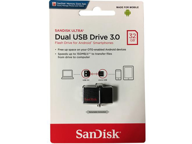 SanDisk Ultra Dual USB Drive 3.0 (SDDD2-032G-GAM46)