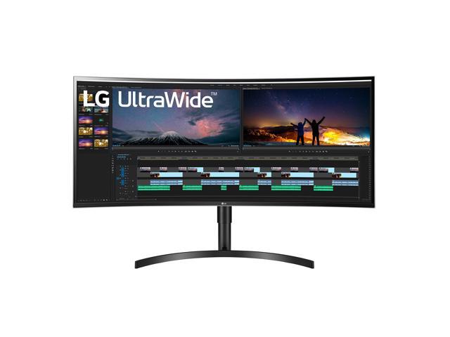 LG 38WN75C-B 38-Inch Class 21:9 Curved UltraWide QHD+ (3840 x 1600) IPS Display with HDR 10 and Tilt/Height Adjustable Stand, Black