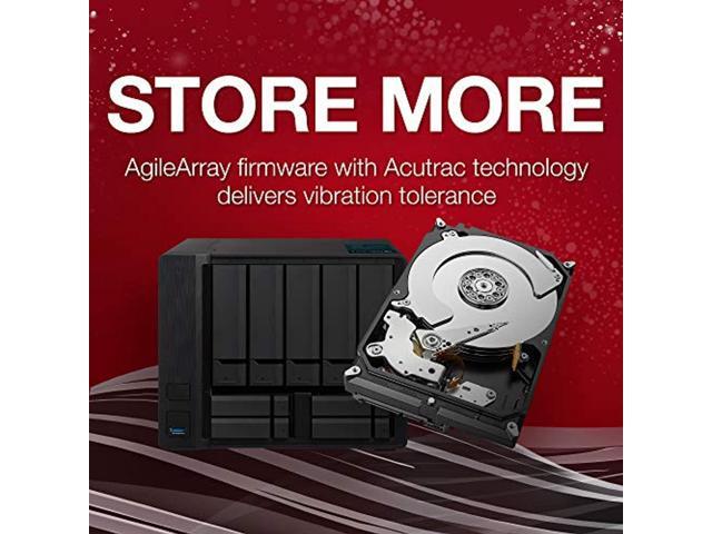 Seagate 4TB IronWolf NAS SATA Hard Drive 6Gb/s 256MB Cache 3.5-Inch Internal Hard Drive for NAS Servers, Personal Cloud Storage (ST4000VN008),...