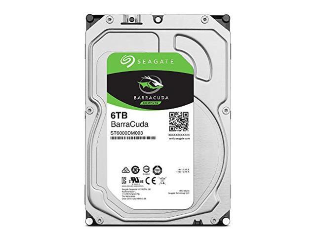 Seagate Barracuda 6TB Internal Hard Drive HDD - 3.5 Inch SATA 6 Gb/s 5400 RPM 256MB Cache for Computer Desktop PC (ST6000DM003) (ST6000DM003)