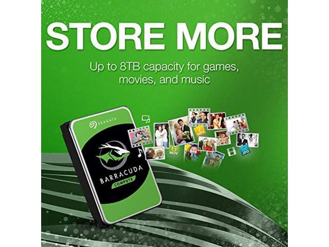 Seagate Barracuda 6TB Internal Hard Drive HDD - 3.5 Inch SATA 6 Gb/s 5400 RPM 256MB Cache for Computer Desktop PC (ST6000DM003) (ST6000DM003)