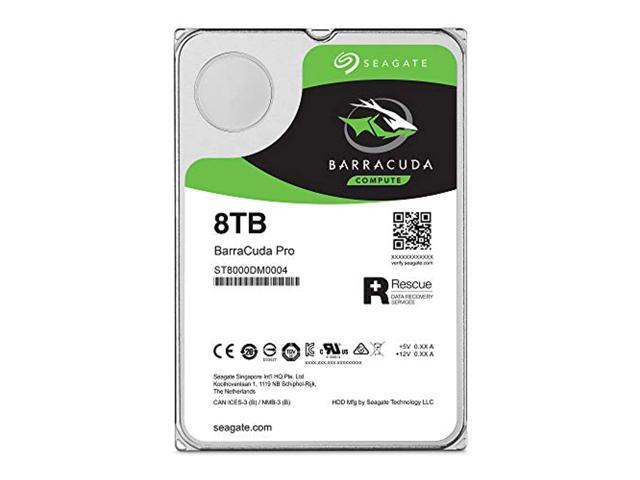 Seagate BarraCuda Pro Performance Internal Hard Drive SATA HDD 8TB 6GB/s 256MB Cache 3.5-Inch (ST8000DM0004) (ST8000DM004 )