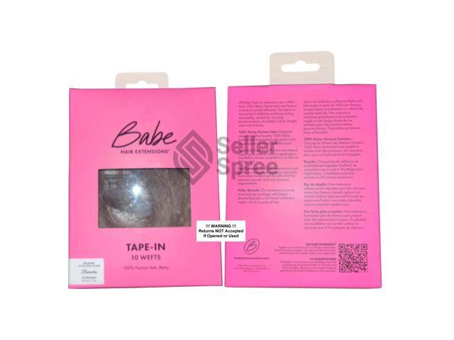 Babe Tape-In 18 Inch Straight Shauna Balayage #2-4/6/27A/12/613 Hair Extensions 10 Wefts