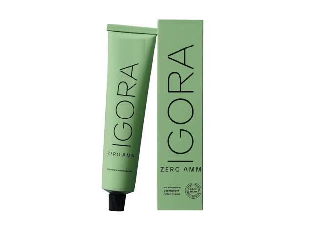 Schwarzkopf Igora Zero Amm 7-21 Medium Blonde Ash Cendre Permanent Color Creme No Ammonia 2oz 60ml