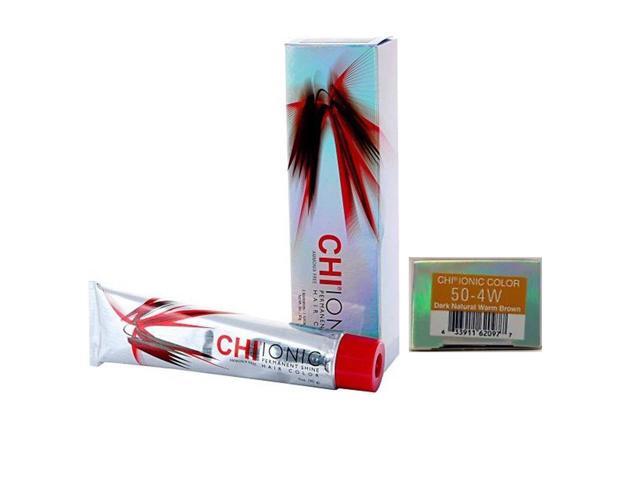 Farouk CHI Ionic Permanent Shine Color 50-4W Dark Brown Natural Warm 3oz