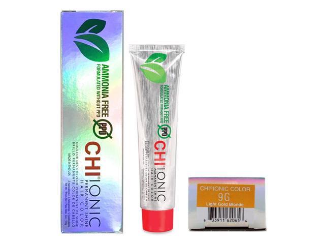 Farouk CHI Ionic Permanent Shine Color 9G Light Gold Blonde 3oz