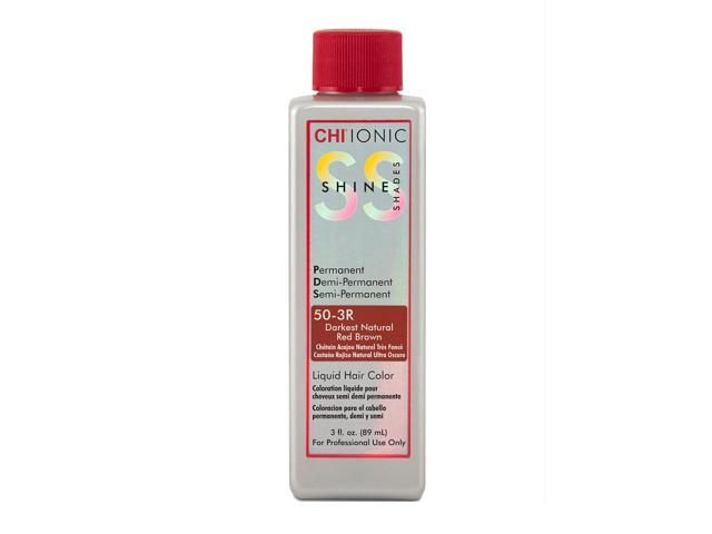 Farouk CHI Ionic Shine Shades 50-3R Darkest Natural Red Brown Permanent Demi-Permanent Semi-Permanent Hair Color 3oz 90ml