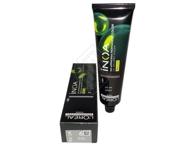 Loreal Professionnel Paris Inoa #6 Dark Blonde No Ammonia Permanent Hair Color Original-6/6N 2oz 60g