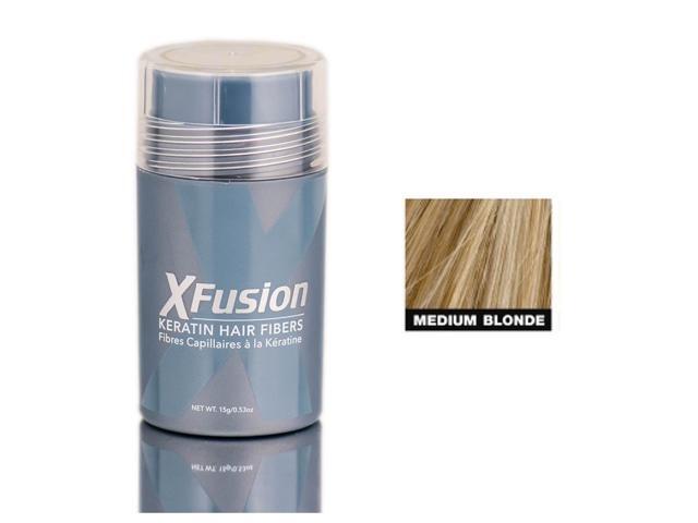 Xfusion Keratin Hair Fibers Medium Blonde 0.53oz 15ml