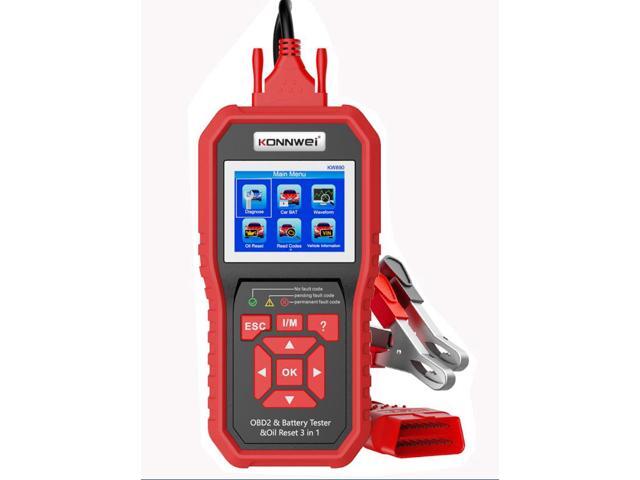 [Authorized Distributor] KONNWEI KW890 Oil Reset OBD2 Scanner Car Professional Battery Tester Analyzer Engine Check Automotive Code Reader Diagnose...