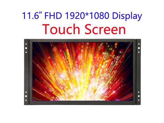 Industrial Display Touch Monitor 11.6 inch 1920*1080 FHD Wide View Open Frame Capacitive Touch Monitor with VGA/HDMI/USB Speakers Plug & Play,