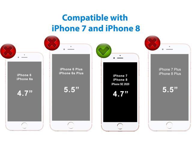 CellEver Clear Case For Apple iPhone 7/ iPhone 8 / and iPhone SE 2020, Heavy Duty Clear Guard Shock-Absorbing Anti-Scratch Anti-Fingerprint...