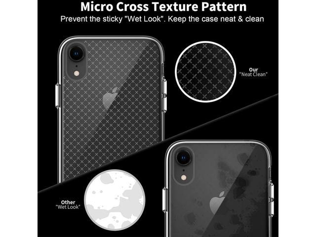 CellEver Clear Case For Apple iPhone XR, Heavy Duty Clear Guard Shock-Absorbing Anti-Scratch Anti-Fingerprint Anti-Fog Transparent Cover - X-Clear