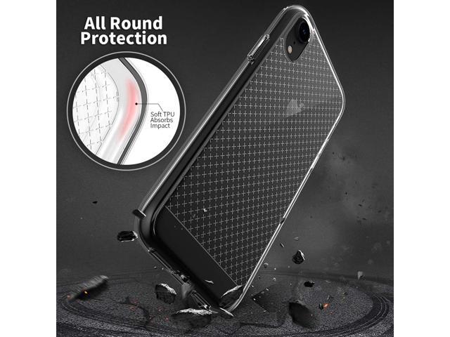 CellEver Clear Case For Apple iPhone XR, Heavy Duty Clear Guard Shock-Absorbing Anti-Scratch Anti-Fingerprint Anti-Fog Transparent Cover - X-Clear