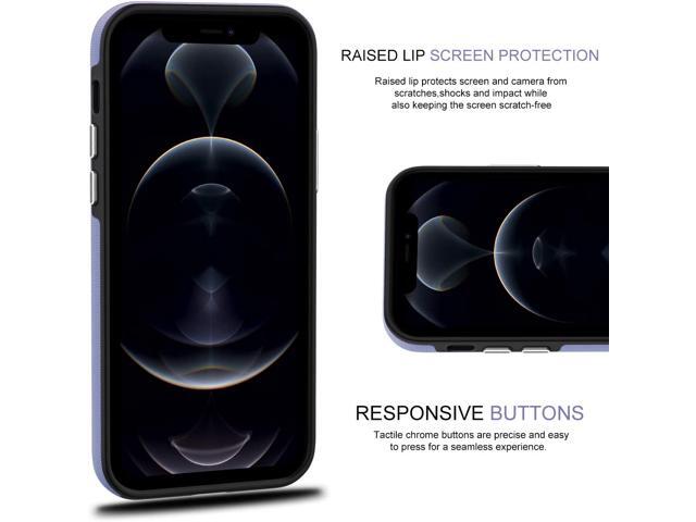 CellEver iPhone 12 Case and iPhone 12 Pro Case, Dual Guard Durable Shock-Absorbing Scratch-Resistant Dual-Layer Drop Protection Cover Designed for...
