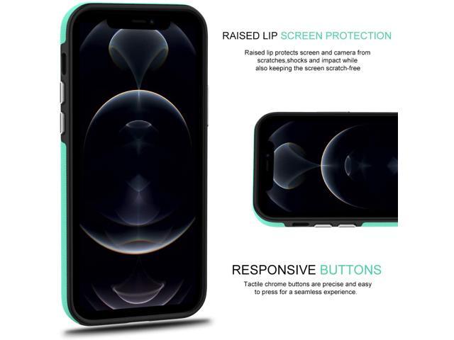 CellEver iPhone 12 Case and iPhone 12 Pro Case, Dual Guard Durable Shock-Absorbing Scratch-Resistant Dual-Layer Drop Protection Cover Designed for...