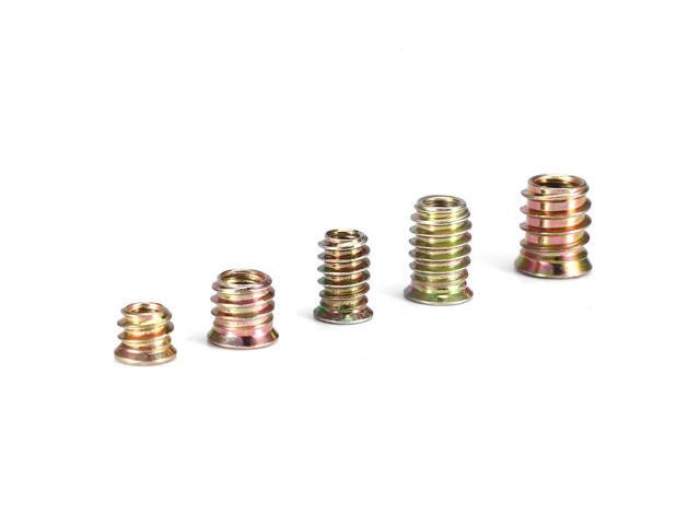 65Pcs Iron Inside Hex Drive Head Screws Insert Nuts Threaded for Home Use Hardware Tools