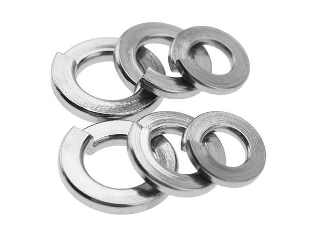 150pcs Stainless Steel SS304 Spring Washers Assortment Kit Hardware Tools with Box
