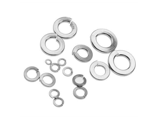 150pcs Stainless Steel SS304 Spring Washers Assortment Kit Hardware Tools with Box