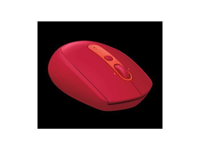 Logitech Wireless Mouse M590 Multi-Device Silent with FLOW cross-computer control and file sharing for PC and Mac - Red